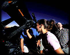 Everyone says "WOW" when they look through the telescope at a Sky Jewels (TM) stargazing session!