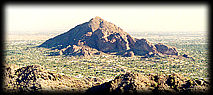 Camelback Mountain, from Squaw Peak, in Phoenix, looking north.