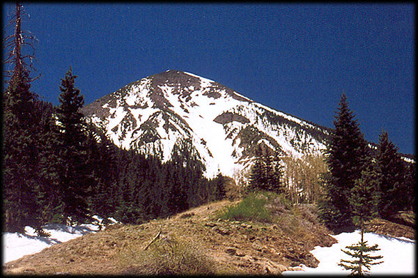 Fremont Peak is one of the San Francisco Peaks, north of Flagstaff, Arizona.