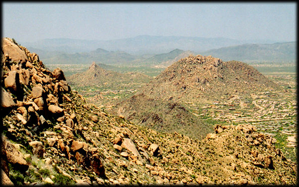 Carefree, Arizona, is seen in this view from the McDowell Mountains, near Phoenix.